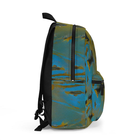 panther Blue & Yellow Texture - Duffel bag